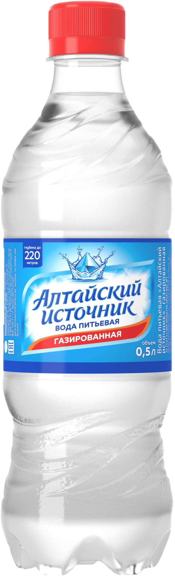 Вода питьевая «Алтайский источник» газированная (ПЭТ-бутылка)