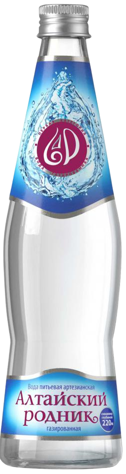 Вода питьевая «Алтайский Родник» газированная (ПЭТ-бутылка)