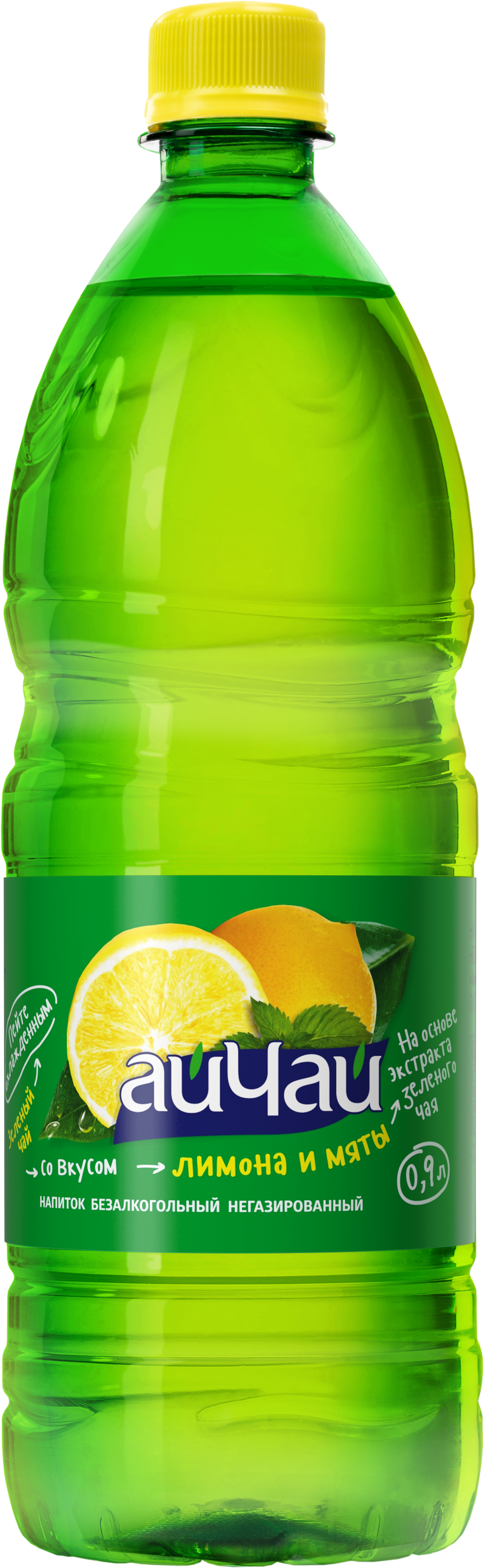 Напиток безалкогольный АйЧай зеленый чай со вкусом лимона и мяты (ПЭТ-бутылка)