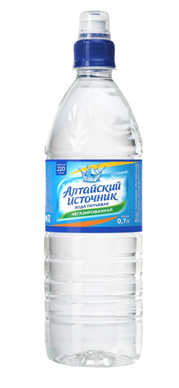 Вода питьевая «Алтайский источник» негазированная "Sportlock" 0,7л (ПЭТ-бутылка)