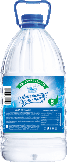 Вода питьевая «Алтайский источник» негазированная 5л (ПЭТ-бутылка)